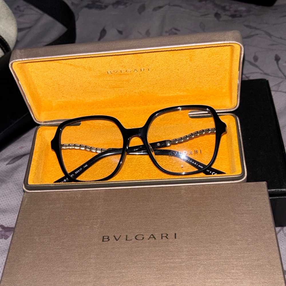 Bulgari Serpenti e Black and Gold Glasses